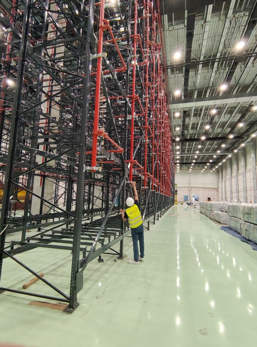 Sandėliavimo stelažų periodinė patikra